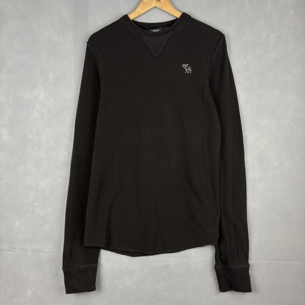 Vintage Abercrombie & Fitch Waffle Knit Thermal Shirt Men’s XXL Brown Muscle Fit